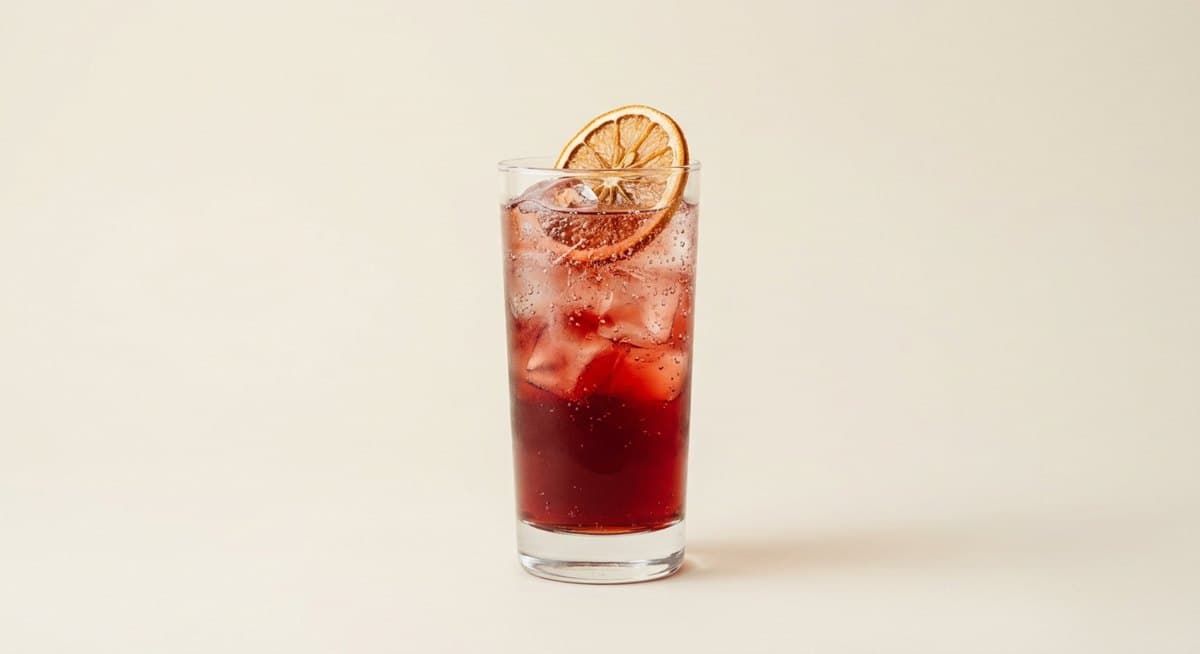 Americano with a dried orange wheel