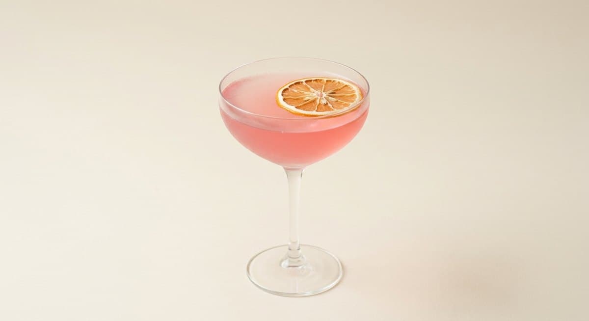 Cosmopolitan with a dried orange wheel