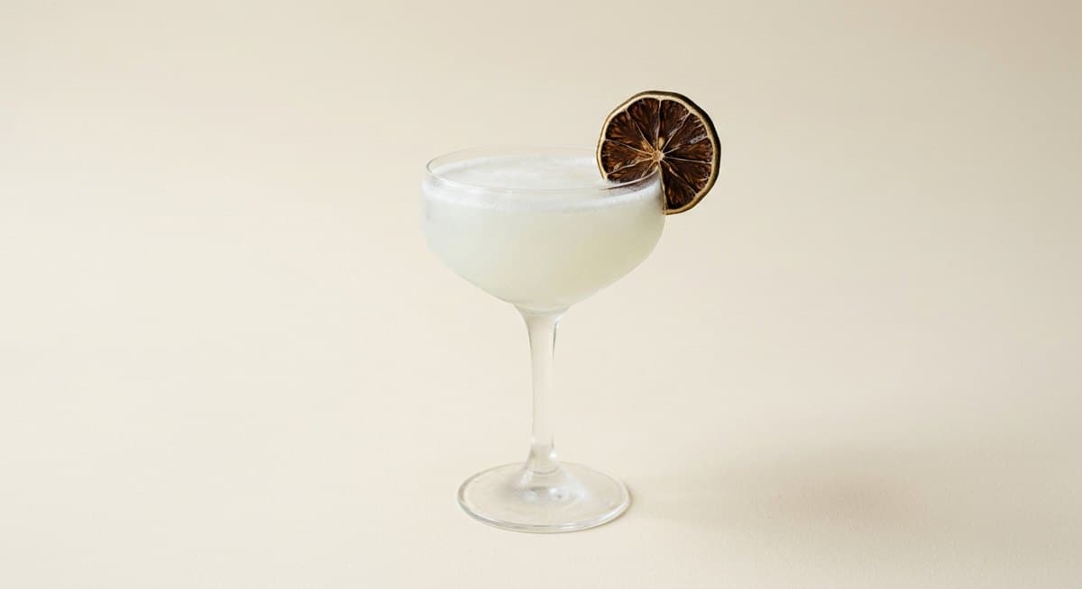 Daiquiri with a dried lime wheel