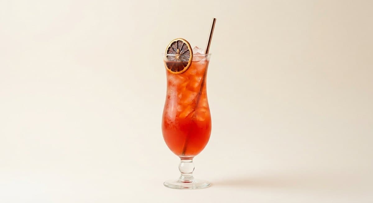 Hurricane with a dried orange wheel