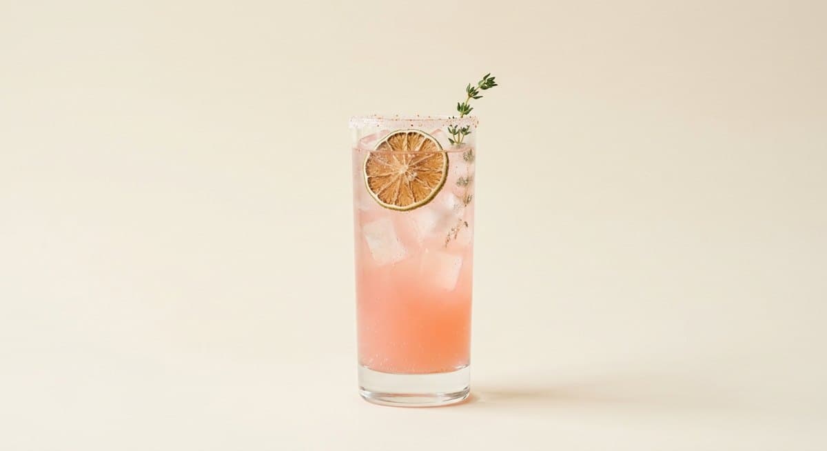Paloma with a dried lime wheel